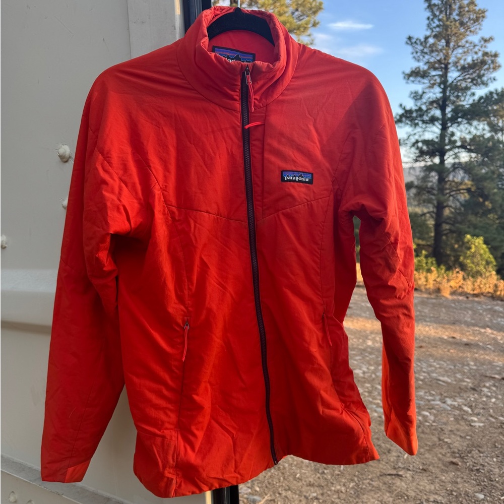 Patagonia Red Lightweight Full-Zip Jacket